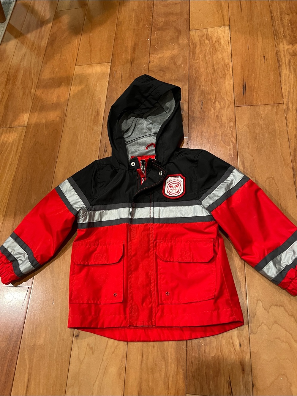 Carter's Red and Black Reflective Hooded Jacket